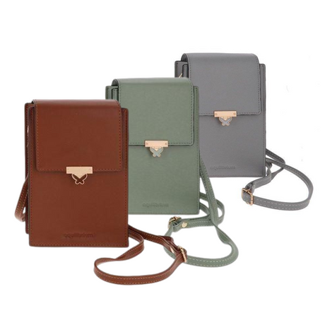 Equilibrium Butterfly Clasp Mobile Phone Bag - Various Colours