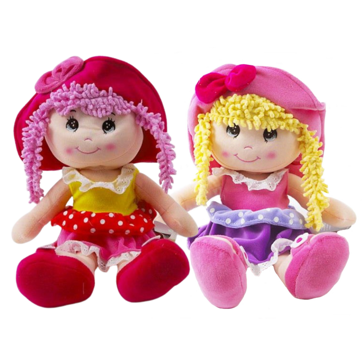 Cute Ragdoll With Yellow or Pink Hair