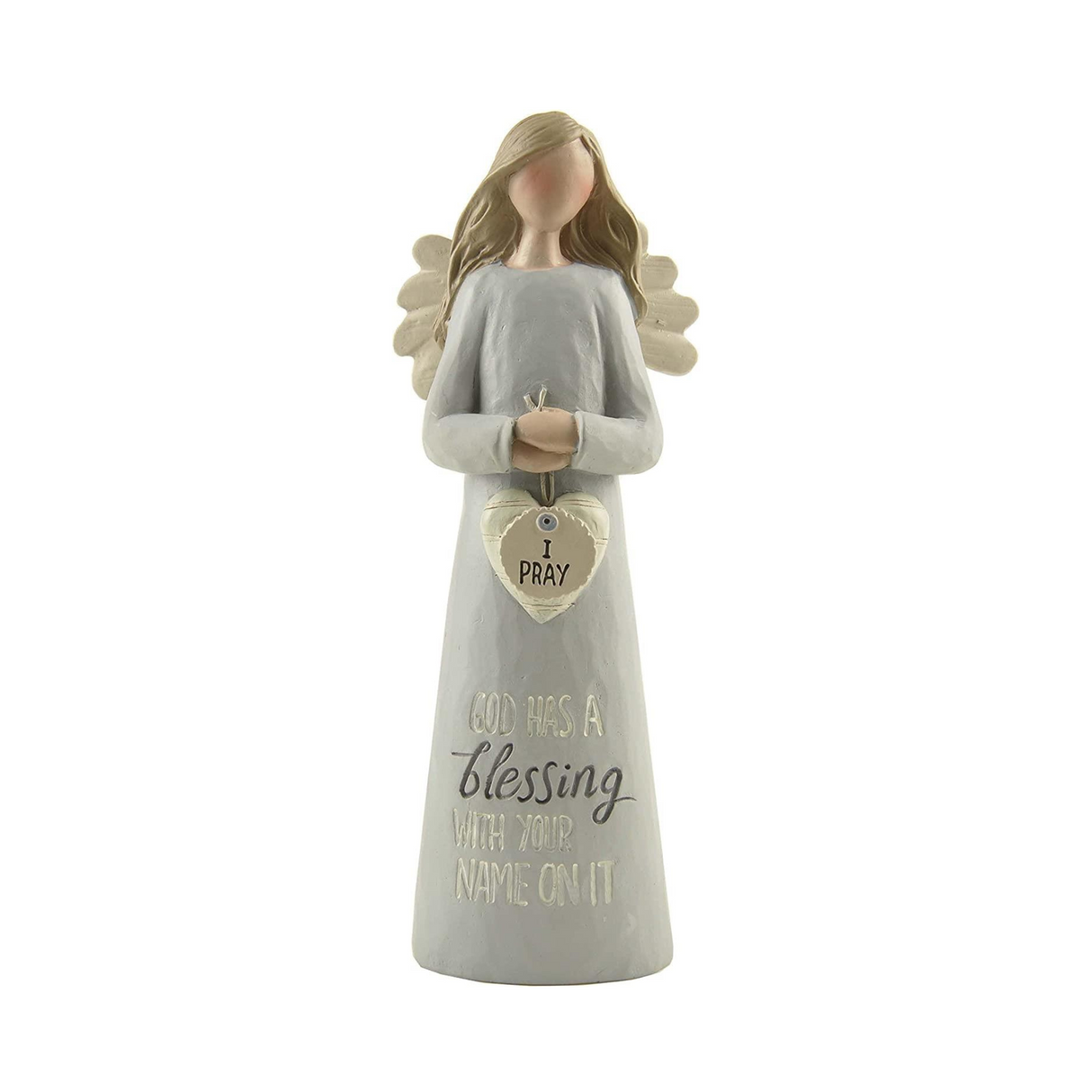 Feather & Grace Angel Figurine - I Pray (God Has A Blessing)