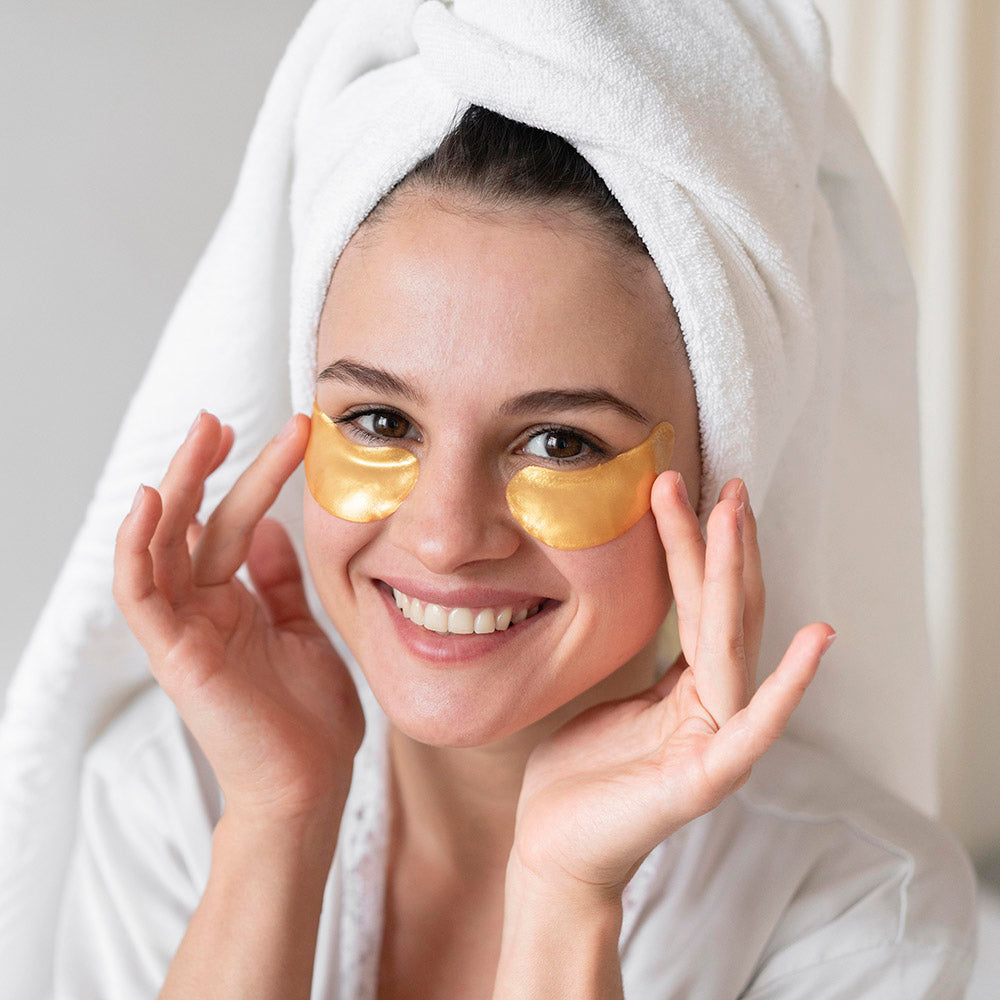 Bubble T Collagen & Green Tea Hydrogel Under Eye Patches for Hydration 5 Packs