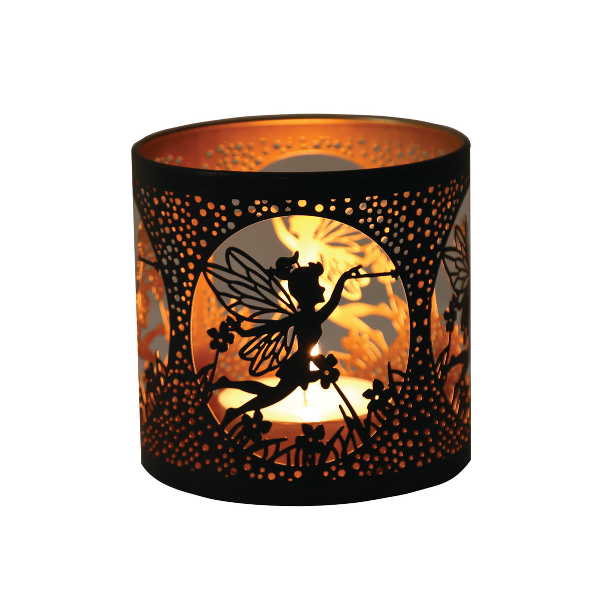 Aroma Metal Silhouette Wax Melt Burner/Candle Holder Fairy Design - Various Colours