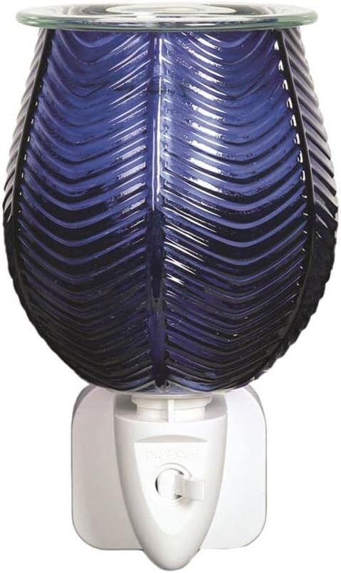 Blue electric plug in wax melt burner