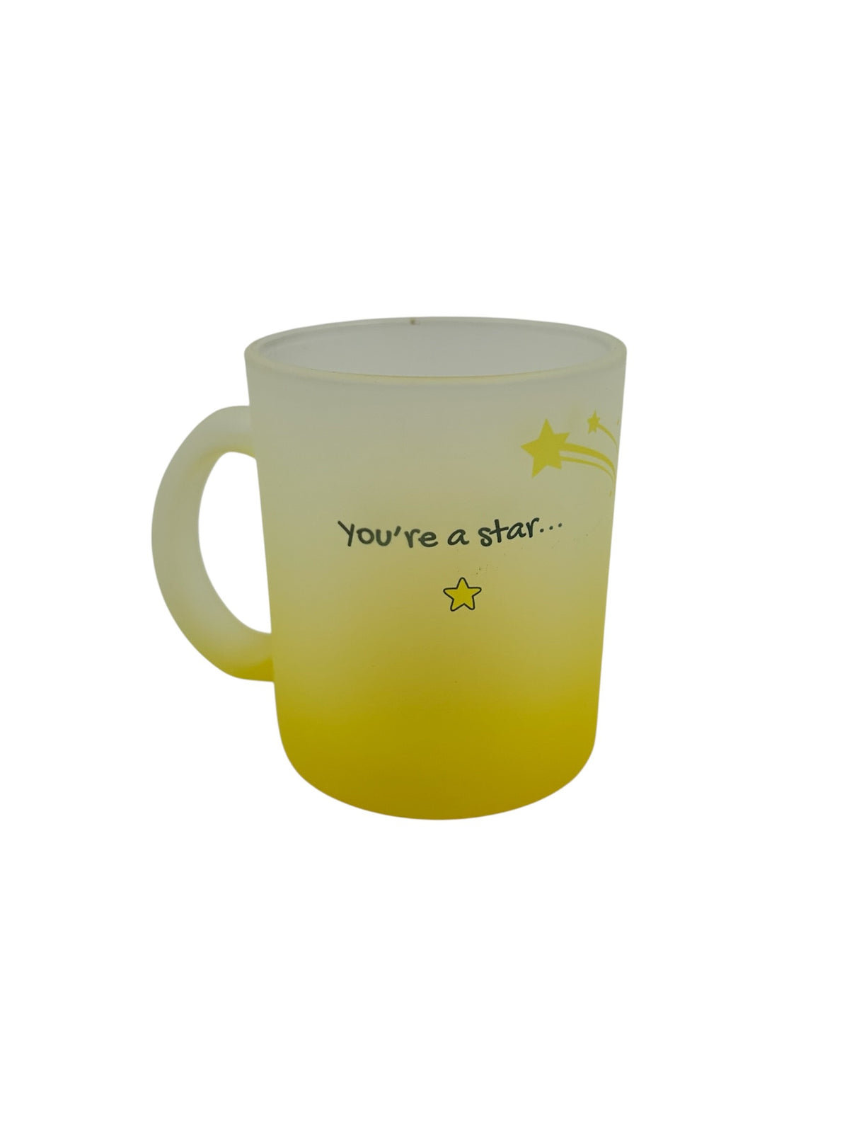 Woodside Home Living - Star Yellow Ombre Sentiment Mug