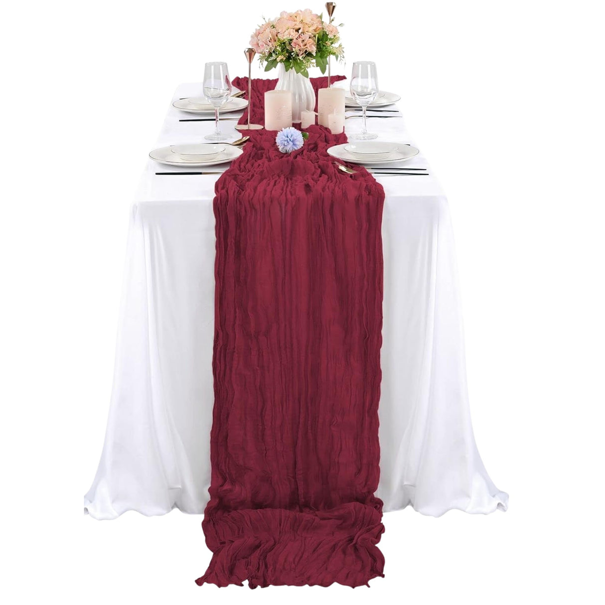 Cheesecloth Table Runner - Various Colours