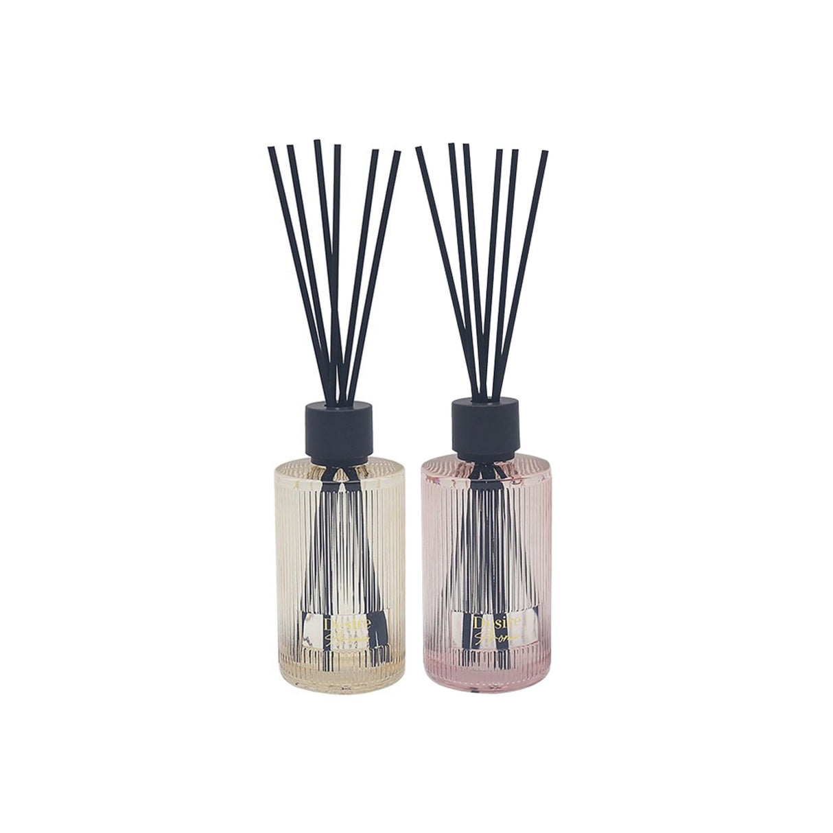 desire aroma 500ml ribbed glass reed diffusers