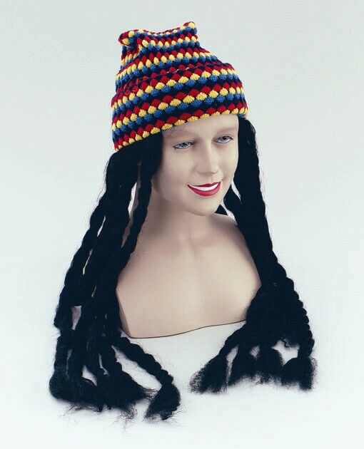 Rasta Woolly Hat With Dreadlocks