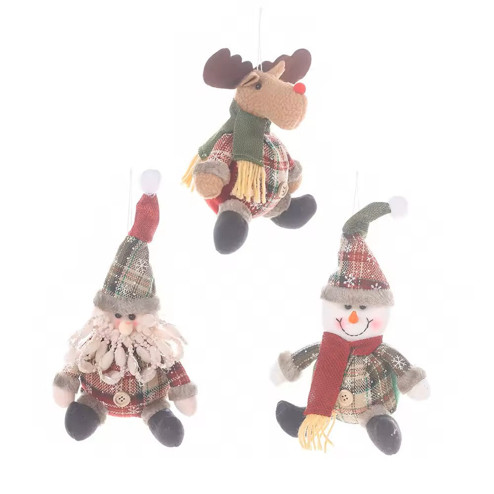 Christmas Plush Tree Decor Hanging Plush Ornaments