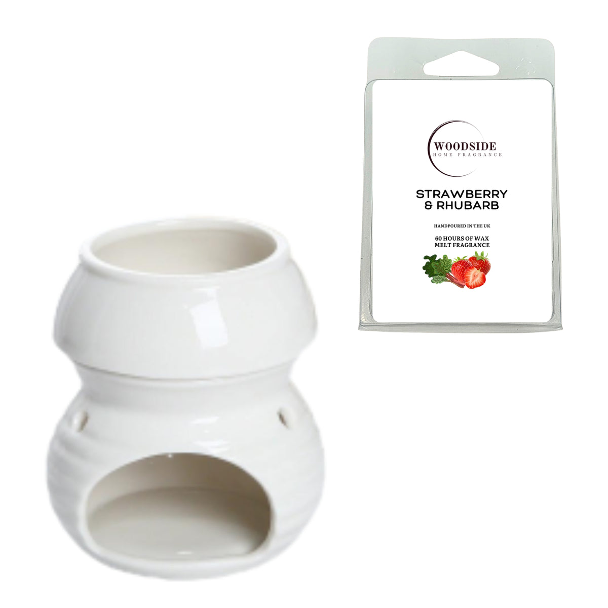 Woodside Home Living - Wax Melt Burner Crusader Exclusive - White