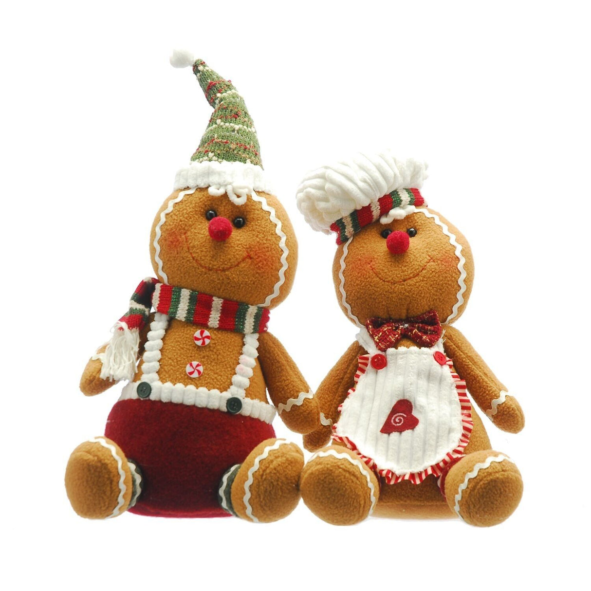 Gingerbread Sitting People Christmas Room Decorations