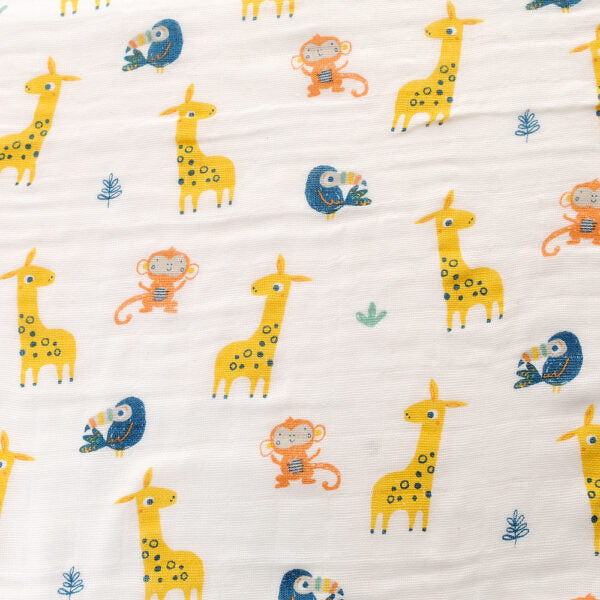 Ziggle Baby Large Muslin Square - Savanna Animals