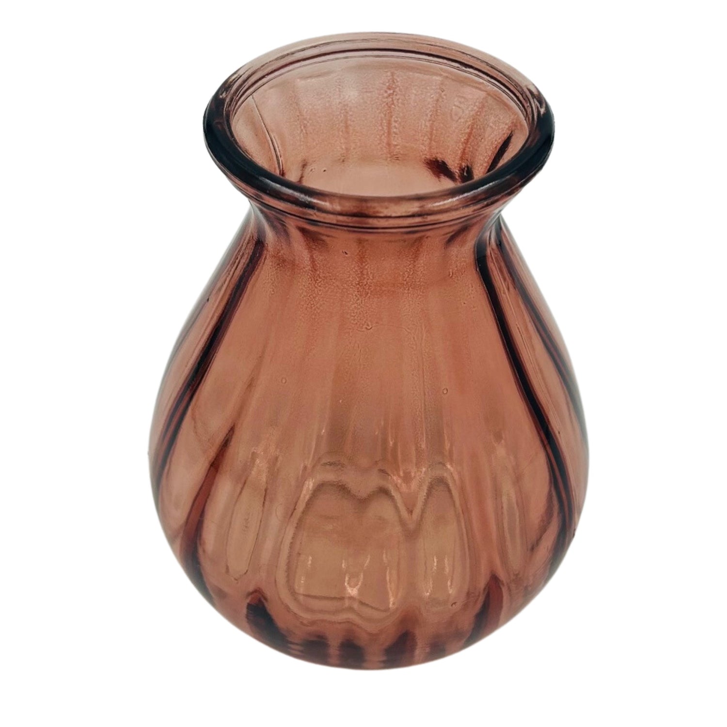 Pale Glass Medium Flute Vase - Set of 3