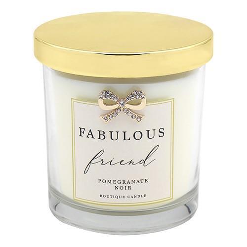 Boutique Jar Candle with  Bow Embellishment - Sentiment Gift Idea Family Friend