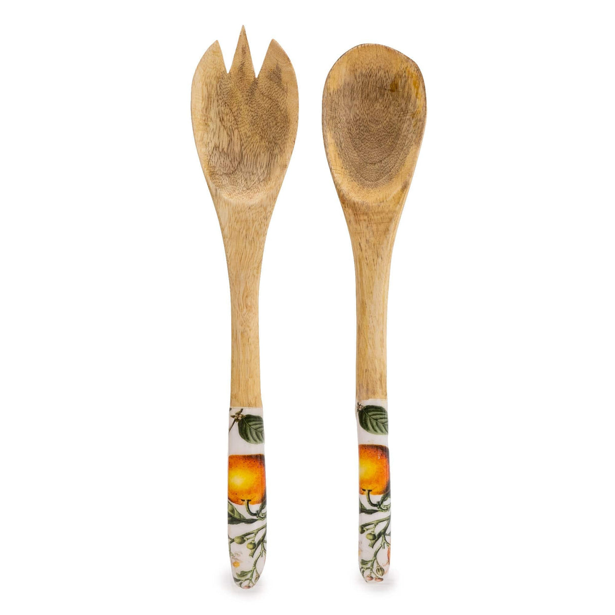 Candlelight Handcrafted Set of 2 Wooden Fork and Spoon