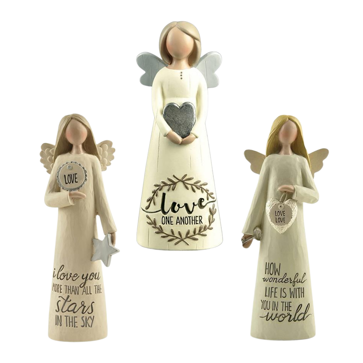 Feather & Grace Angel Figurine - Love Collection