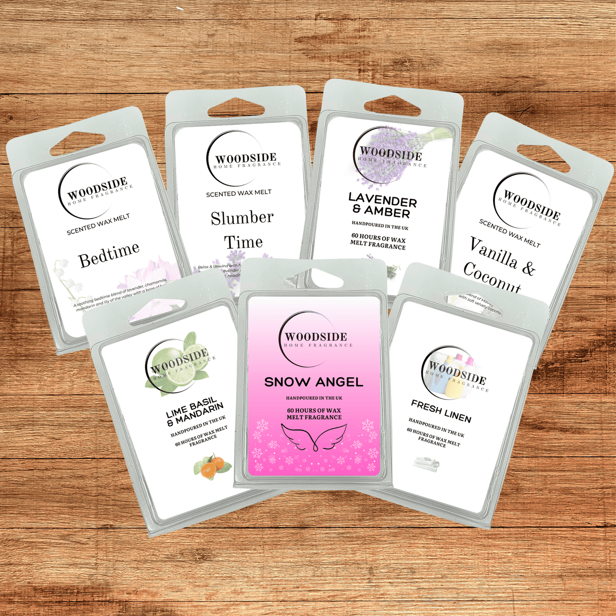 woodside home fragrance wax melts, various fragrances