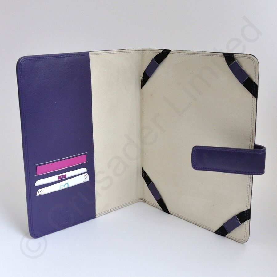 Mala Leather Universal Tablet Holders in Black or Purple