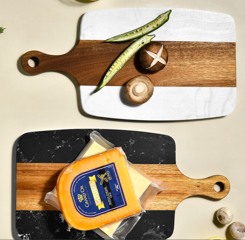 Wood & Marble Chopping Board