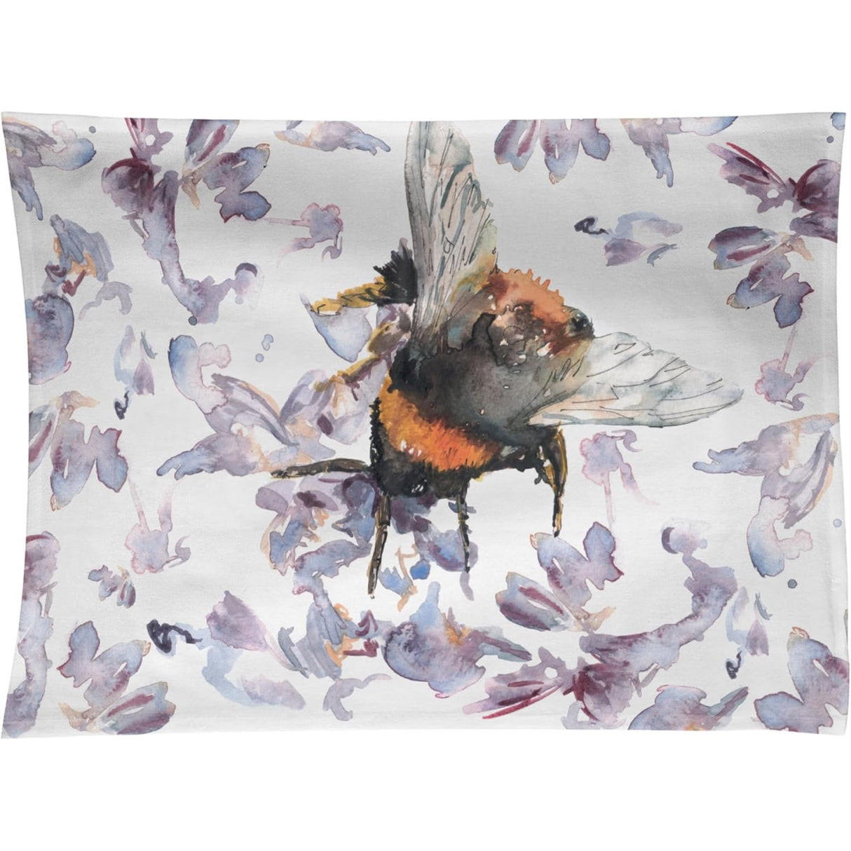 Meg Hawkins Cotton Tea Towel - Bee on Heather