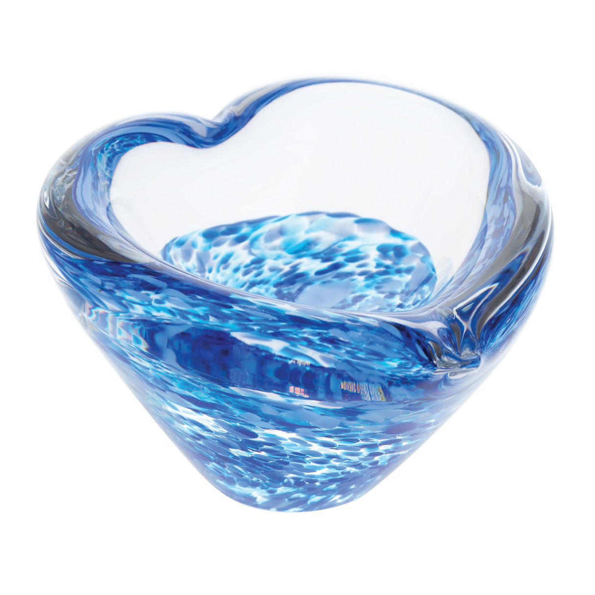 Caithness Mini Heart Bowl Paperweight - Sapphire