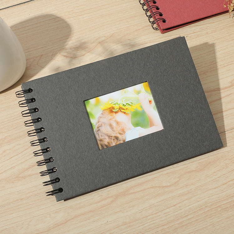 Woodside Home Living Spiral Bound Photo Album - 21.5cm x 15cm black