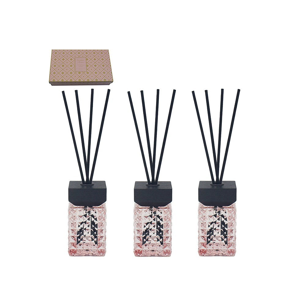 Desire Aroma Set of 3 Reed Diffusers in Gift Box - Various Fragrances