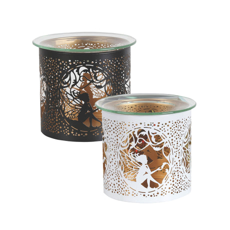 multi use fairy silhouette wax burner candle holder
