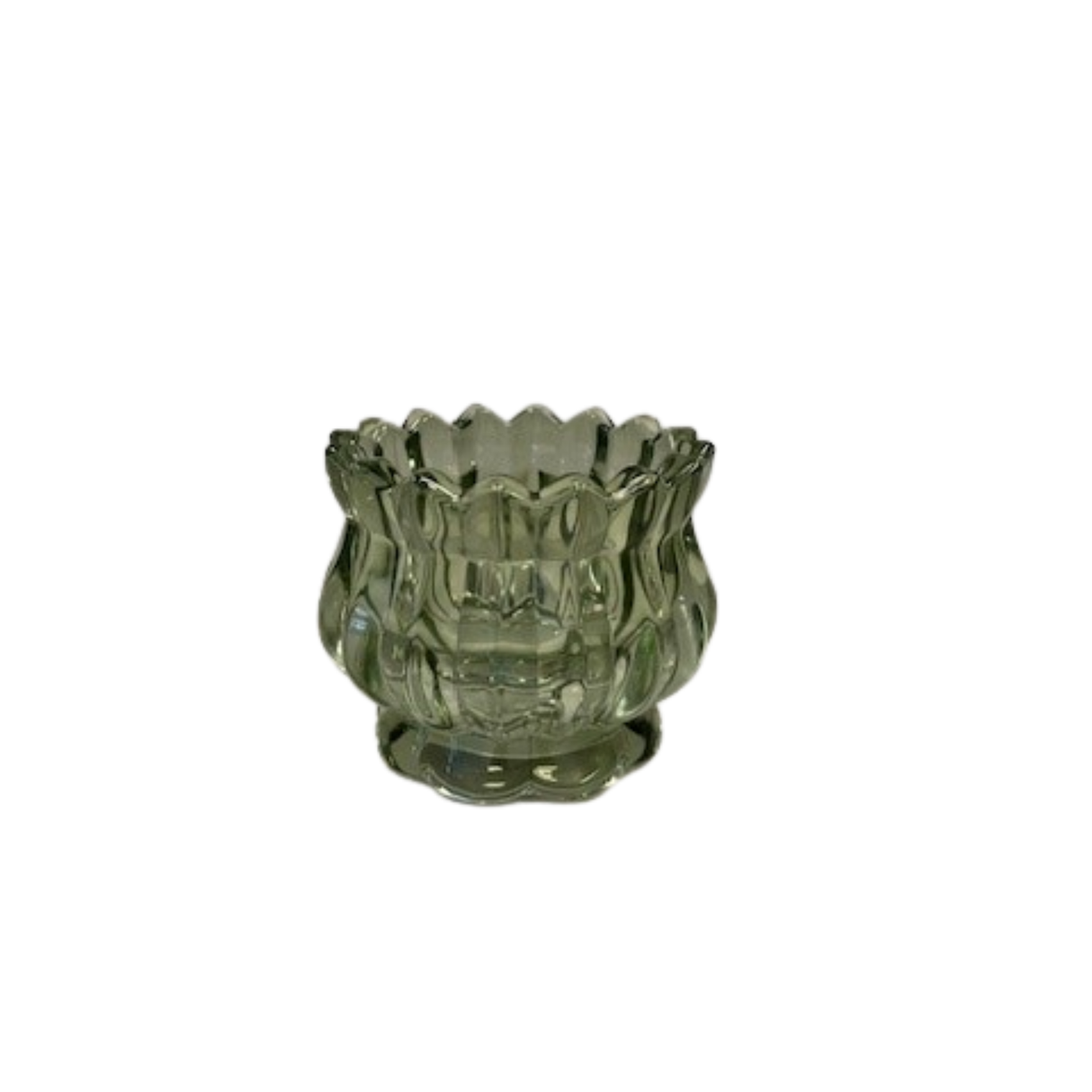 Satchville Decorative Glass Tea Light Holders - Vintage Green