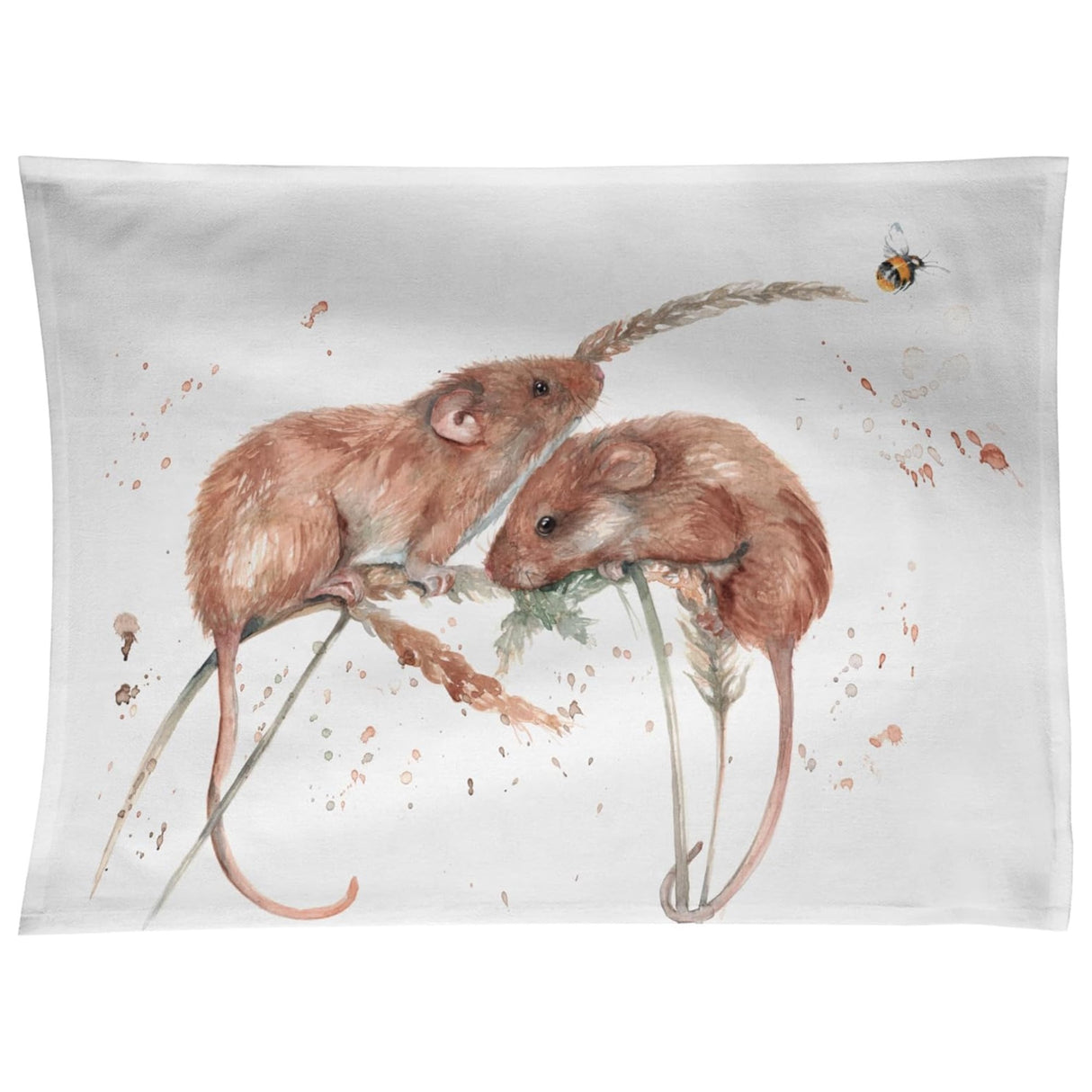 Meg Hawkins Cotton Tea Towel - Field Mice
