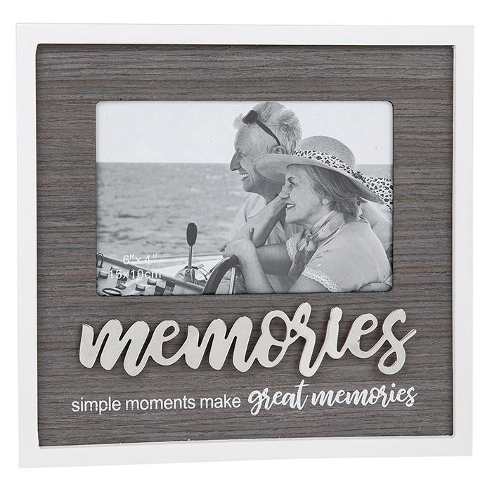 Stylish Script Photo Frame 6x4" - Memories