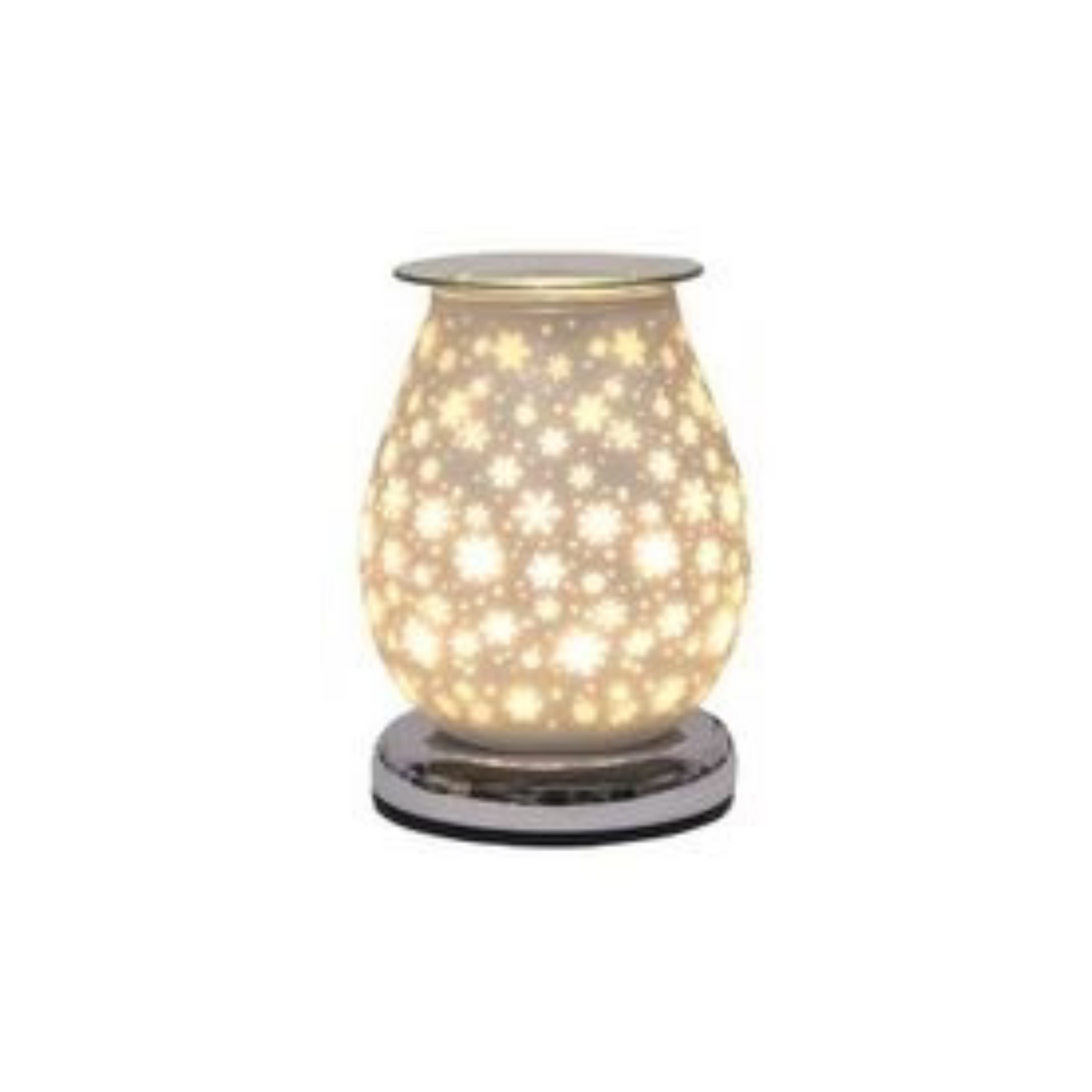 Christmas electric wax melt burner with snowflakes design