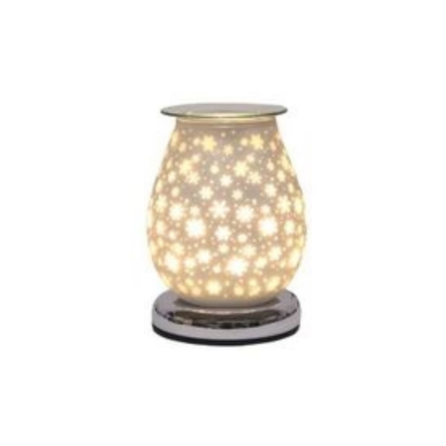 Christmas electric wax melt burner with snowflakes design