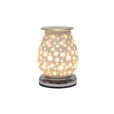 Christmas electric wax melt burner with snowflakes design