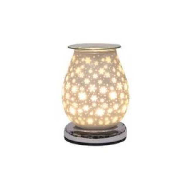 Christmas electric wax melt burner with snowflakes design