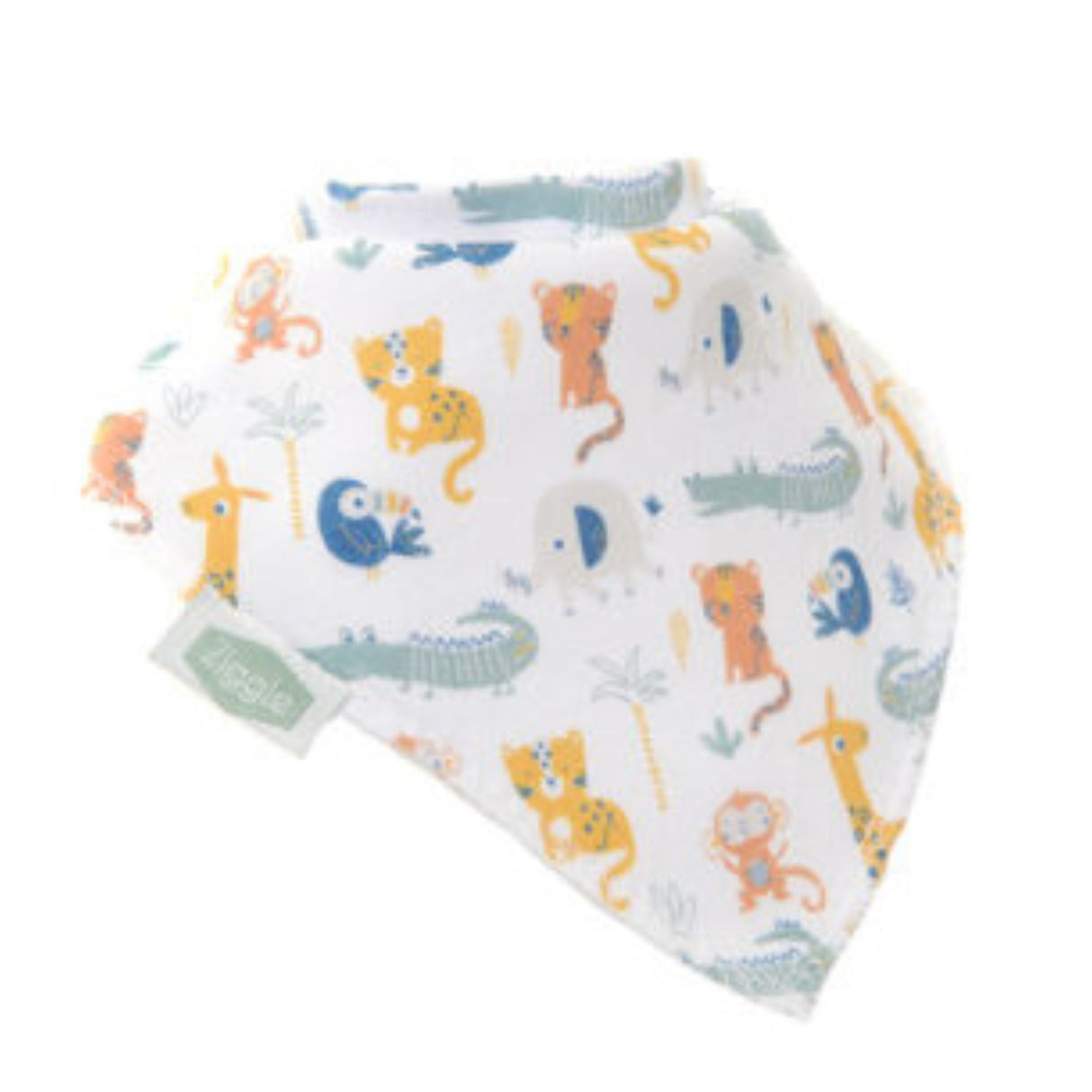 Ziggle Baby Bandanna Dribble Bib Set - Savanna Animals