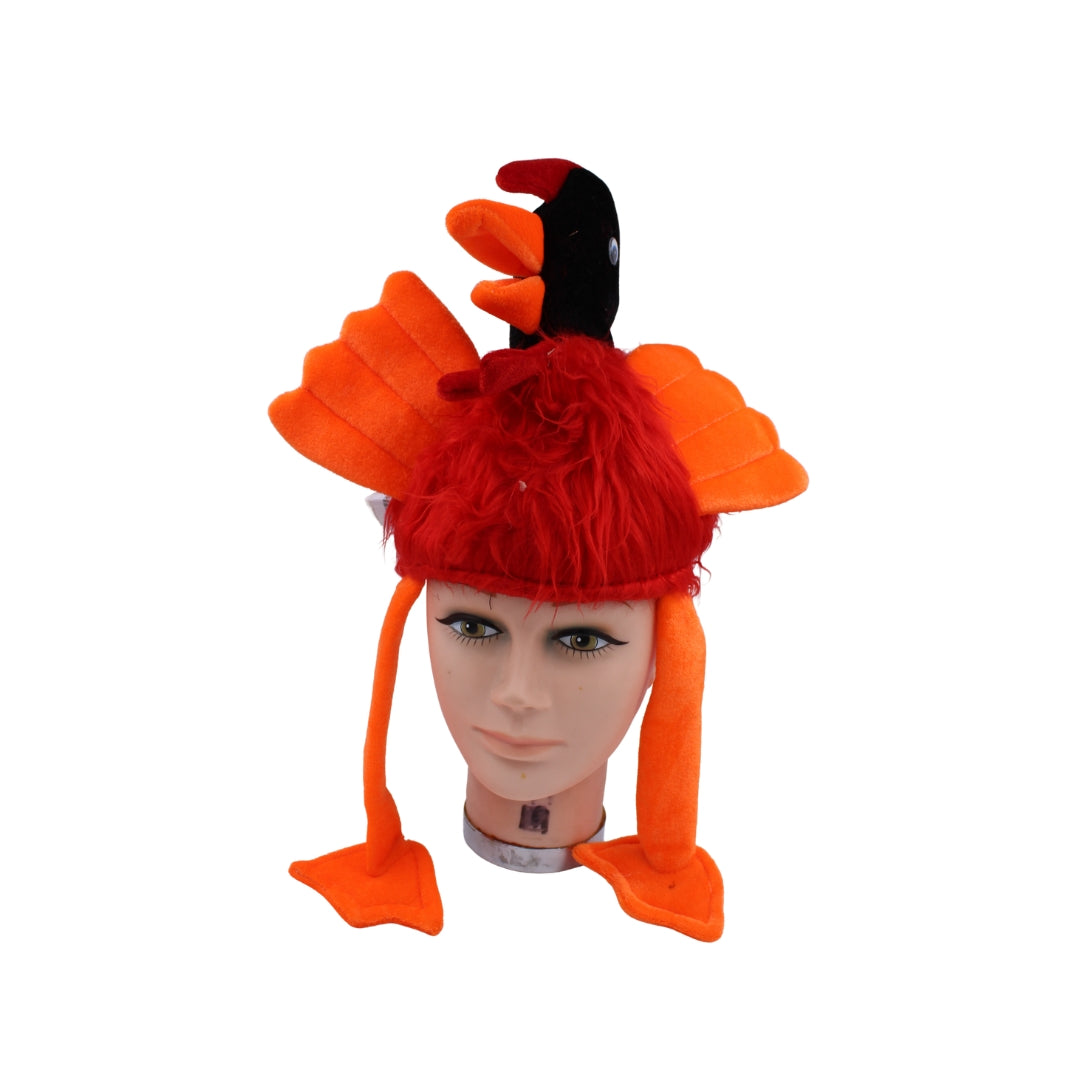 Fancy Dress Emu Animal Hat With Long Dangling Legs