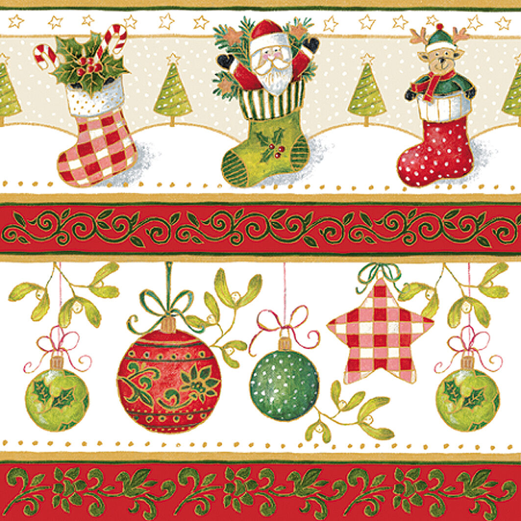 Christmas Table Napkins Serviettes Pack of 20 Various Festive Designs