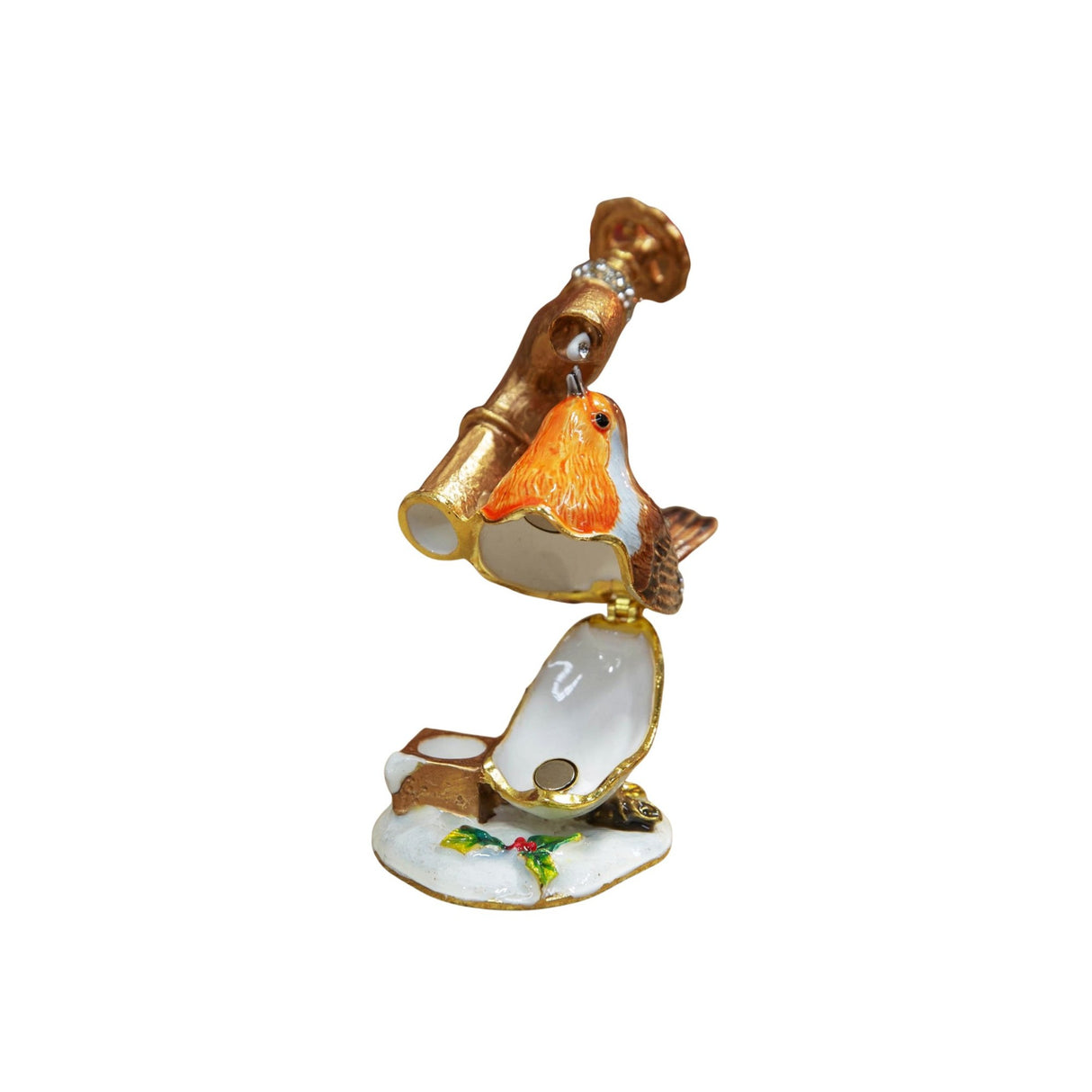 Treasured Trinkets - Robin Drinking from Tap