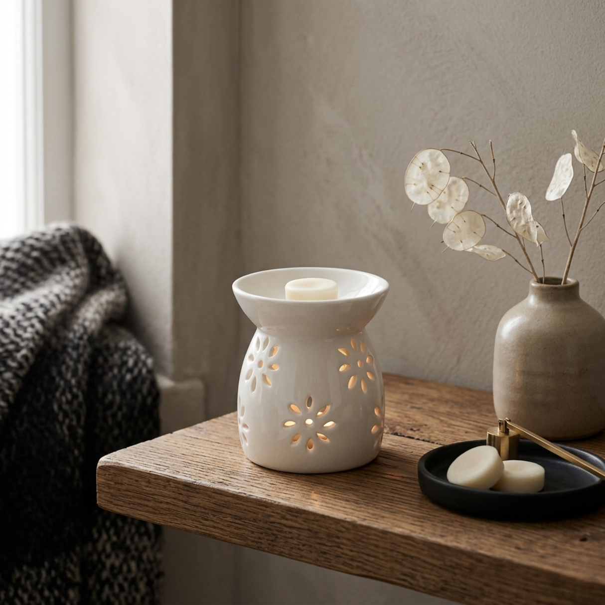 White Ceramic Wax Burner - Various Designs