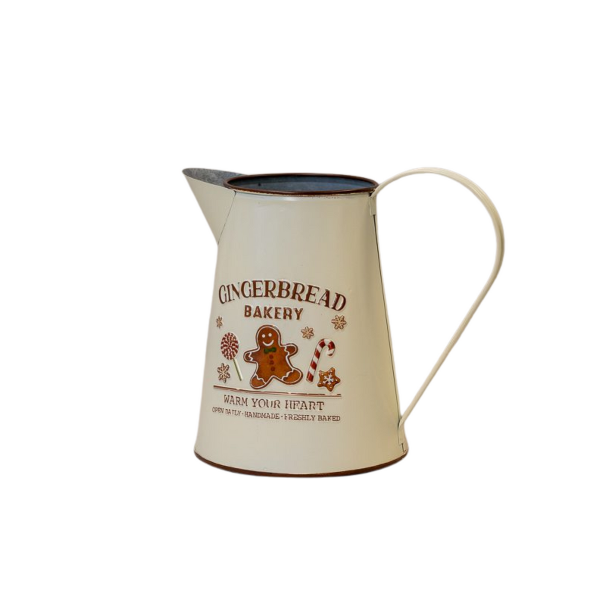 Cream Zinc Gingerbread Bakery Jug