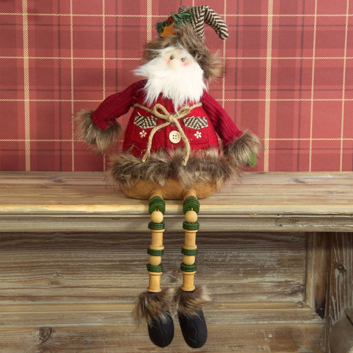 Christmas Decoration - Shelf Sitting Santa