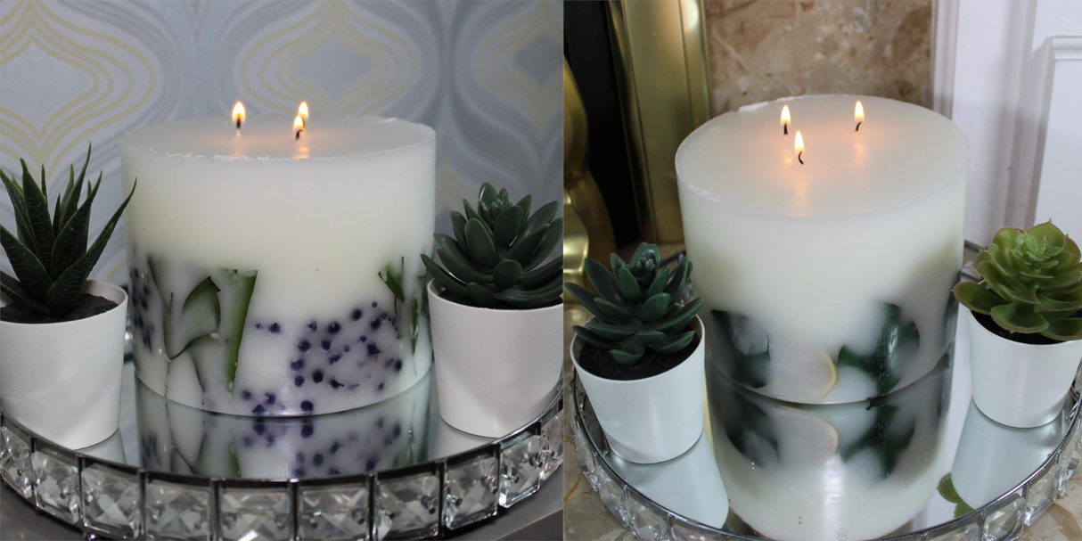 Large Botanical Candle Home Living