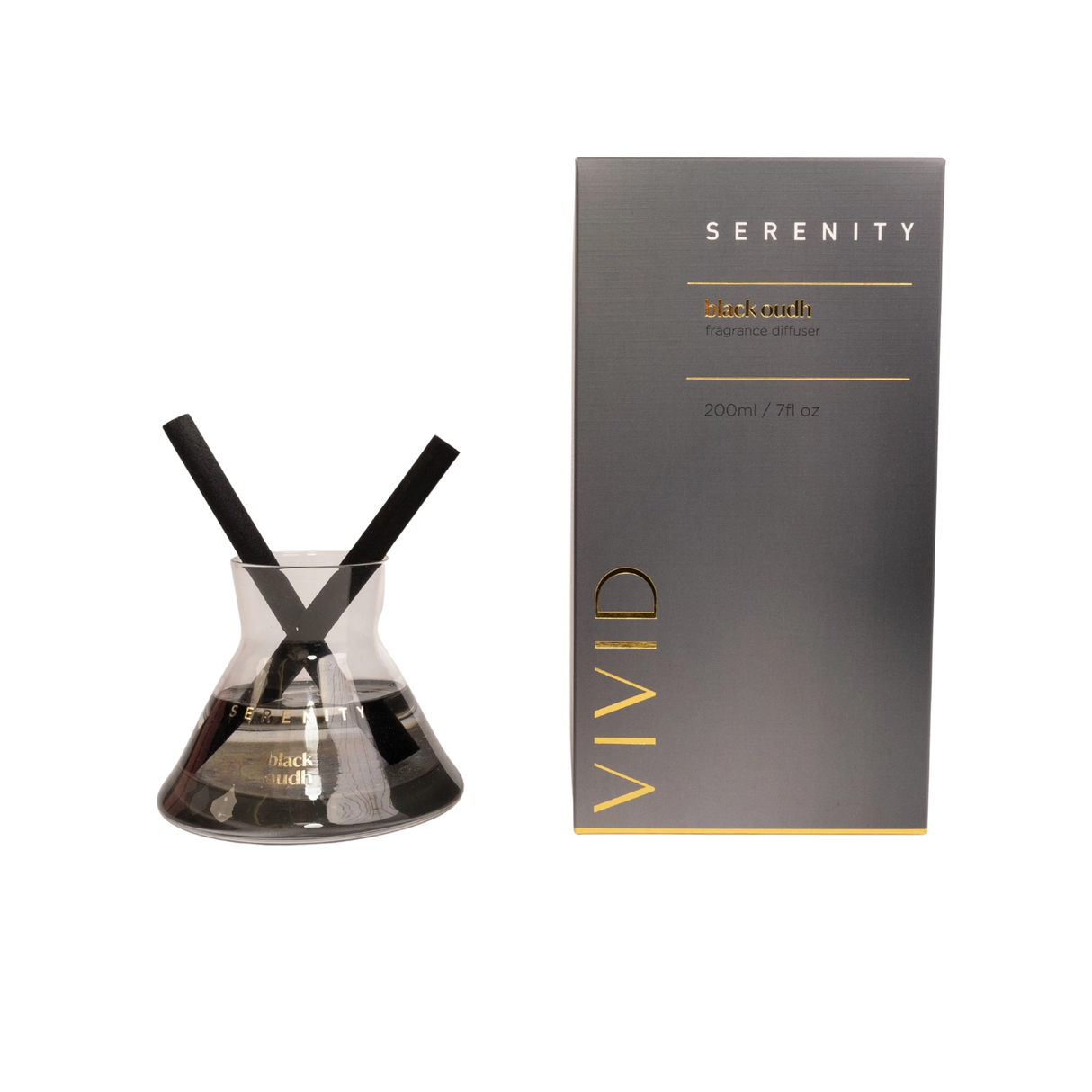 Serenity Vivid Collection 200ml Reed Diffusers - Black Oudh