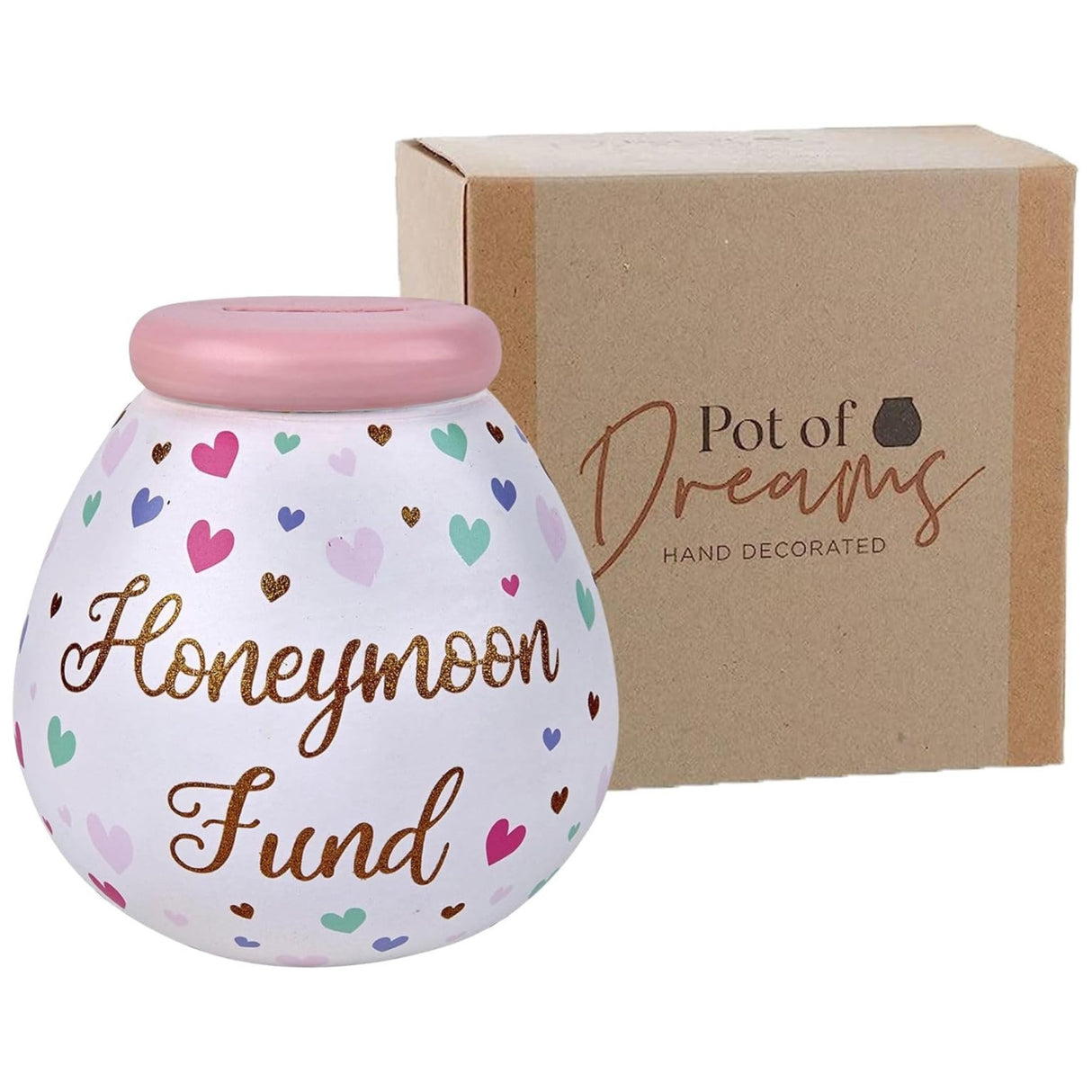 Pot of Dreams Money Box Savings Jar - Honeymoon Fund