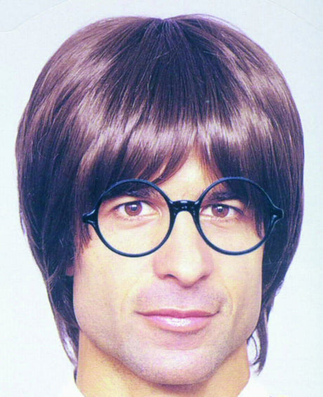 Wizard Boy Fancy Dress Wig (Brown)