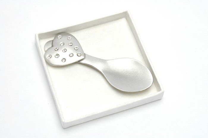 English Pewter Decorative Spoon heart