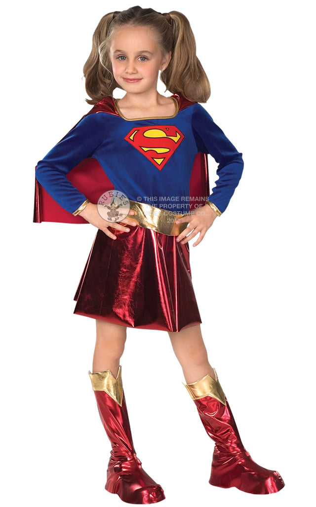 Childs Deluxe Supergirl Fancy Dress Costume Age 3-4 Years