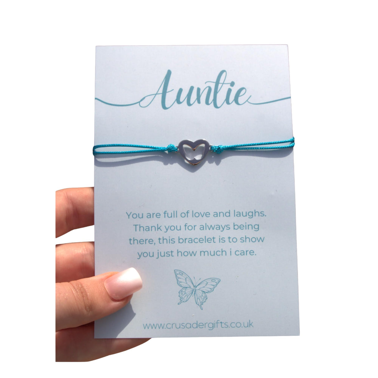 Auntie Keepsake Butterfly Blue Relax Treat Box