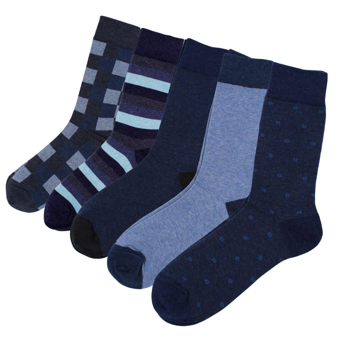 Krystina's Collection Mens Blue Socks One Size - Assorted Designs