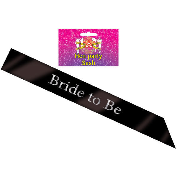Black Hen Party Sash Sashes Hen Do Girls Night Out Celebration