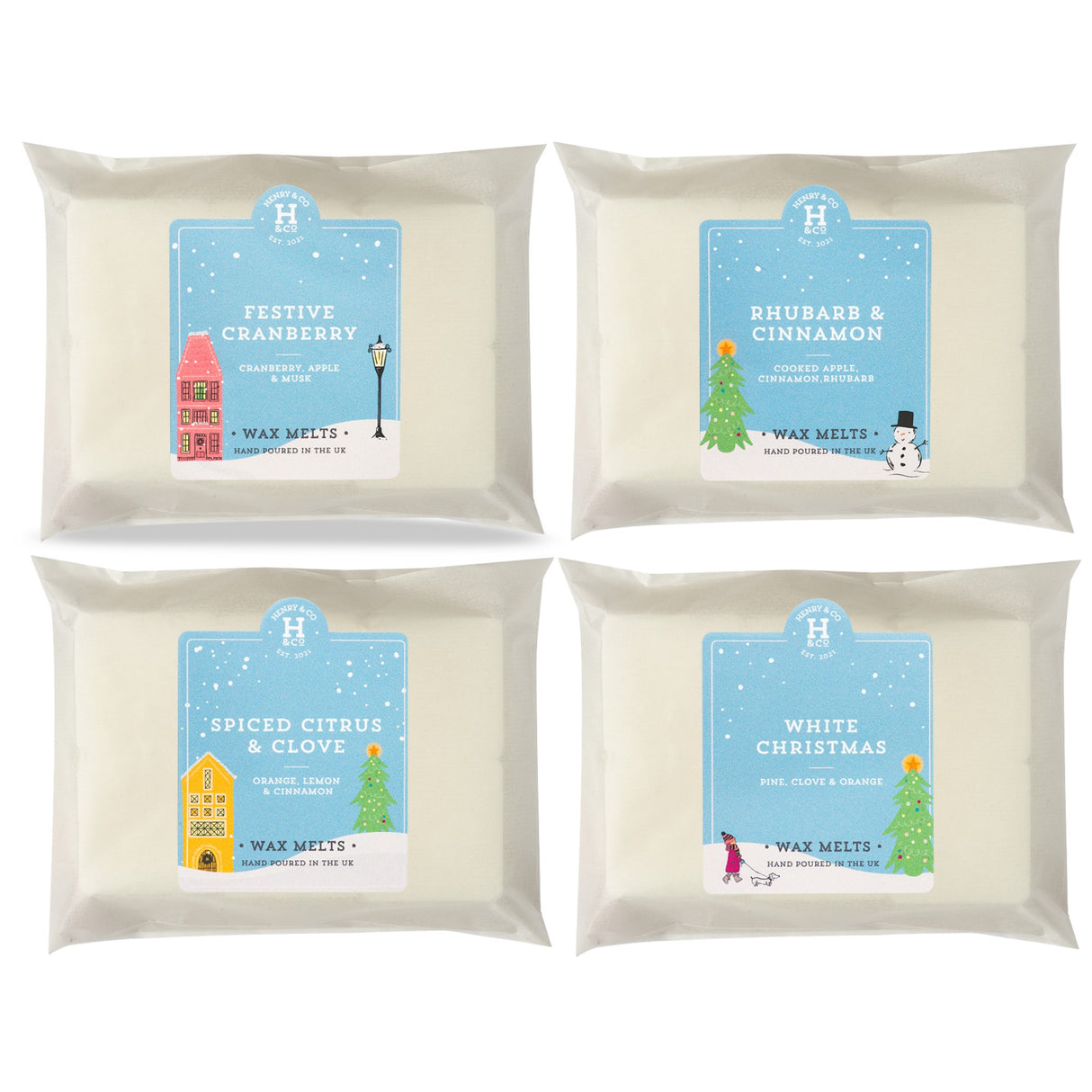 Henry & Co Wax Melts 72g - Various Festive Fragrances